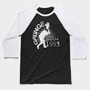 Grunge Seattle 1993 | Classic Rock Baseball T-Shirt